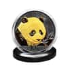 2018 30 gram Chinese Silver Panda 10 Yuan .999 Fine Black Ruthenium 24K Gold Edition (w/Box & COA)