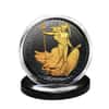 2018 Great Britain 1 oz Silver Britannia Coin .999 Fine Black Ruthenium 24K Gold Edition (w/Box & COA)