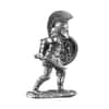3 oz Silver Spartan Hoplite Greek Warrior  .925 Silver Sterling  - Art of War Series (Antiqued)