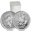 Roll of 25 - 2018 Great Britain 1/10 oz Platinum Britannia Coin .9995 Fine BU (Lot,Tube of 25)