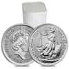 Roll of 25 - 2019 Great Britain 1/10 oz Platinum Britannia Coin .9995 Fine BU (Lot,Tube of 25)