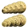 1986 P 1.9 oz Chinese Proof Gold Panda 5-Coin Set (Sealed)