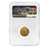 1909 $2.5 Indian Head Gold Quarter Eagle Coin NGC AU 58 Mint Error (Rev Struck Thru)