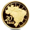 2000 Discovery of Brazil 20 Reais Proof Gold Coin AGW .2315 oz (w/Box & COA