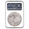 2021 Chad 2 oz Silver Bull vs Bear Pandemic Coin NGC MS 69 ER Antiqued High Relief