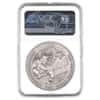 2021 Chad 2 oz Silver Bull vs Bear Pandemic Coin NGC MS 70 FDOI Antiqued High Relief