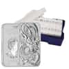 2021 1 oz Silver Australian Dragon Coin Bar $1 BU