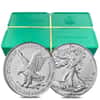 Monster Box of 500 - 2021 1 oz Silver American Eagle $1 Coin BU Type 2 (25 Roll, Tube of 20)