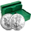 2014 1 oz Silver Eagle Gem Brilliant Uncirculated (500-Coin Mint Sealed Monster Box)