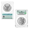 2023-S Morgan and Peace Silver Dollar Reverse Proof 2-Coin Set CAC PF 70 First Day of Delivery