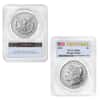2024 Morgan and Peace Silver Dollar 2-Coin Set PCGS MS 69 FS
