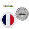 2022 Chad 6 gram World Landmarks - France Bottle Cap Proof Silver Coin .999 Fine (w/Box)