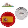 2022 Chad 6 gram World Landmarks - Spain Bottle Cap Proof Silver Coin .999 Fine (In Cap)