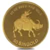 Not Sealed - 1985 1/2 oz Singapore 50 Singold Year of the Ox Proof Gold Coin
