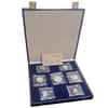 1974-1979 French Colonial Piedfort New Hebrides Silver 7-Coin Set (w/Box & COA)