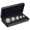 2023 Canada 1.9 oz Silver Maple Leaf 35th Anniv 5-Coin Set .9999 Fine (w/Box & COA)