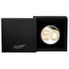 2022 2 oz Tuvalu James Bond - 60 Years of Bond Proof Gilded Silver Coin .9999 Fine (w/Box & COA)