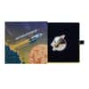 2021 Solomon Islands 1 oz Retrofuturism Rocket Shaped Silver Coin .9999 Fine (w/Box & COA)