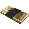 Pack of 100 - 1 Oklahoma Goldback 1/1000 oz 24K Gold Foil Aurum Note