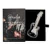 2021 1 oz Silver Fender 75th Anniv Stratocaster Guitar Shaped Coin Solomon Islands .9999 Fine (w/Box)