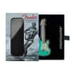 2022 1 oz Silver Fender Stratocaster Surf Green Guitar Shaped Coin Solomon Islands .9999 Fine (w/Box)