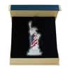2022 Solomon Islands 2 oz Silver America The Free - Statue of Liberty Shaped Coin .9999 Fine (w/Box & COA)