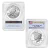2024-S Morgan and Peace Silver Dollar Proof 2-Coin Set PCGS PF 70 FS