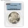 Peace Silver Dollar $1 PCGS MS 62 (Random Year, 1922-1935)