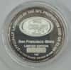 Jerry Rice Highland Mint 1 oz .999 Fine Silver Limited Edition Commemorative Medallion w/ COA