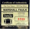 Marshall Faulk Highland Mint 1 oz .999 Fine Silver Limited Edition Commemorative Medallion w/ COA