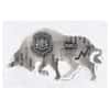2021 Chad 1 oz Silver Bull Shaped Antiqued High Relief Coin (In Cap, Sealed)