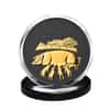 2019 Great Britain 1 oz Silver Year of the Pig Coin .999 Fine Black Ruthenium 24K Gold Edition (w/Box & COA)