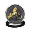 2019 Great Britain 1 oz Silver Valiant Coin Black Ruthenium 24K Gold Edition (w/Box & COA)