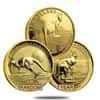 1/10 oz Australian Kangaroo/Nugget Gold Coin .9999 Fine (Random Year)