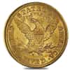 1886 S $5 Liberty Head Half Eagle Gold Coin NGC AU 58