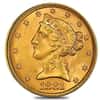 1881 $5 Liberty Head Half Eagle Gold Coin PCGS MS 64