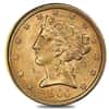 1900 $5 Liberty Head Half Eagle Gold Coin NGC MS 61