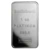 1 oz Platinum Bar - Scotiabank Valcambi Suisse .999+ Fine (In Assay) 