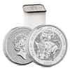 Tube of 10 - 2023 Great Britain 2 oz Silver The Tudor Beasts Yale of Beaufort Coin .9999 Fine BU (Roll, Lot of 10)