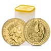 2017 Great Britain 1/4 oz Gold Queen's Beast (Red Dragon) Coin .9999 Fine BU