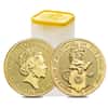 2020 Great Britain 1 oz Gold Queen's Beasts White Lion of Mortimer Coin .9999 Fine BU