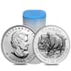 2013 1 oz Silver Canadian Wood Bison - Wildlife Series BU
