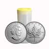 Roll of 25 - 2013 1 oz Canadian Silver Maple Leaf .9999 Fine