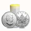 Roll of 25 - 2012 1 oz Silver Canadian Maple Leaf .9999 Fine $5 Coin