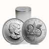 2013 1 oz Canadian 25th Anniversary Silver Maple Leaf Coin (25-Coin Tube)