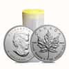 Roll of 25 - 2009 1 oz Silver Canadian Maple Leaf .9999 Fine $5 Coin