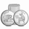 Roll of 20 - 1 oz Bull and Bear Market Silver Round .999 Fine