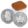 Roll of 10 - 2025 1 oz Platinum Canadian Maple Leaf $50 Coin BU