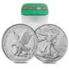 Roll of 20 - 2021 1 oz Silver American Eagle $1 Coin BU Type 2 (Lot, Tube of 20)