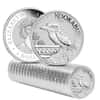 Lot of 100 - 2022 1 oz Silver Australian Kookaburra Perth Mint .9999 Fine BU In Cap (5 Rolls, Box of 100)